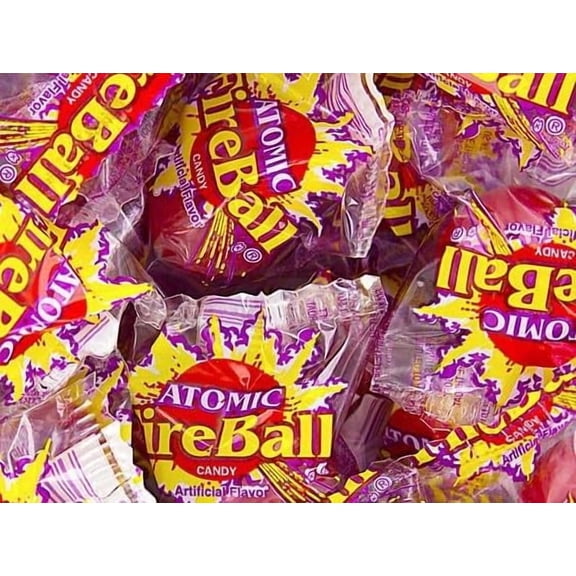 ATOMIC FireBall Candy Jawbreakers, BCF26 Individually Wrapped, Hot, 1 pound bag