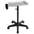 thumbnail image 1 of Carrito Rolling Salon Tray Yaheetech de aluminio plateado, 1 of 9