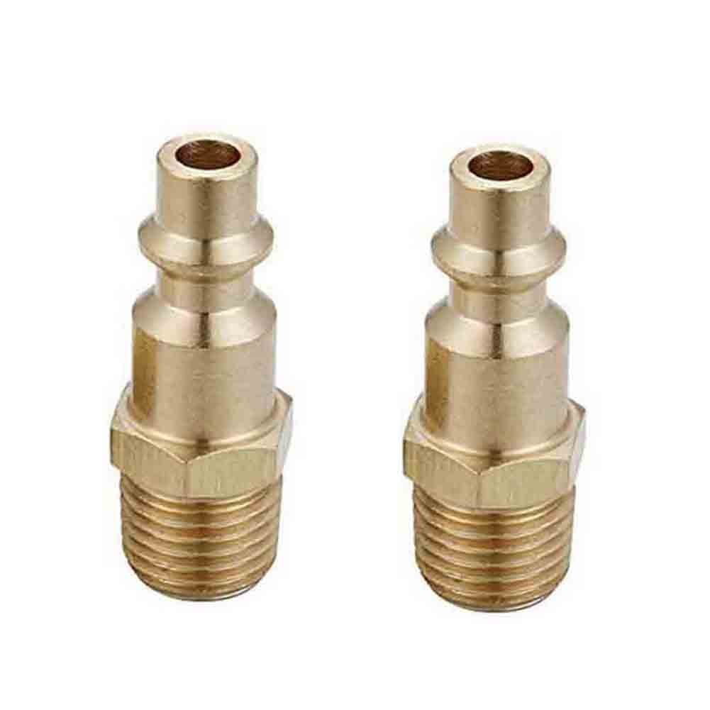 5Pcs 1/4"PT Male Thread to 8mm Hose Barb Brass Straight Coupling Fitting 、Pop