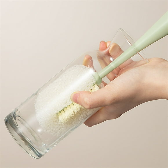 Fiudx Cepillo para Limpiar Bocas de Botellas, Cepillo Pequeño Multiusos, Polipropileno Duradero, Limpieza de Ranuras y Hendiduras, Limpieza de Vasos y Botellas, Uso Doméstico y En La Cocina, Fácil de