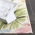 thumbnail image 5 of SAFAVIEH Barbados Paul Botanical Indoor/Outdoor Area Rug, Ivory/Green Rust, 9'10" x 12'5", 5 of 13