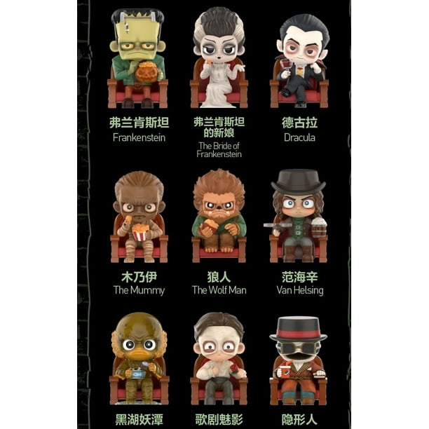 Popmart Universal Monsters Blind Box Kawaii acción Anime figuras