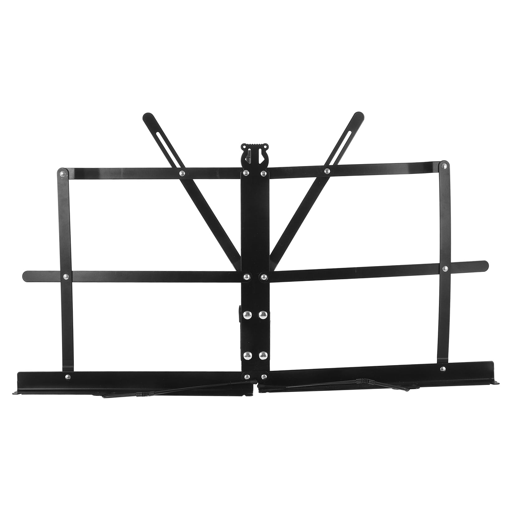 HOMEMAXS Foldable Music Sheet Stand for Kitchen Use Durable Iron Material Black Color 9.84x6.30 Inches