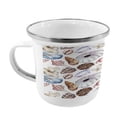 thumbnail image 2 of Seashells Steel Camping Mug, Clam Coral Watercolor Urchin Sealife Reef Creative Warm Weather Background Beach, Printed Thermal Cup for Camping and Outdoor Activities, by Ambesonne, 2 of 2