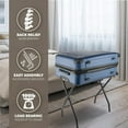 thumbnail image 7 of Bartnelli Folding Luggage Rack & Metal Suitcase Stand with Nylon Strap, Black 2-Pack, 7 of 7