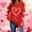 Red, variant on Vetsdori Womens Valentine Sweatshirts Pullover Tops Valentine's Days Casual , Crew Neck Love Heart Sweatshirts for Women