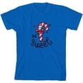 thumbnail image 3 of Be Sweet Candy Cane Youth Natural Crew Neck Short Sleeve Tee-3XL, 3 of 4