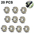 thumbnail image 1 of Roulements à Billes 608 ZZ (20 Pcs), Roulements à Billes Miniatures Double Blindage en Métal 608ZZ pour Skateboard, 1 of 1