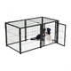 thumbnail image 3 of 48 pulgada heavy duty indestructible y escape - proof metal dog kennel para indoor y outdoor use, puppy playpen, 3 of 8
