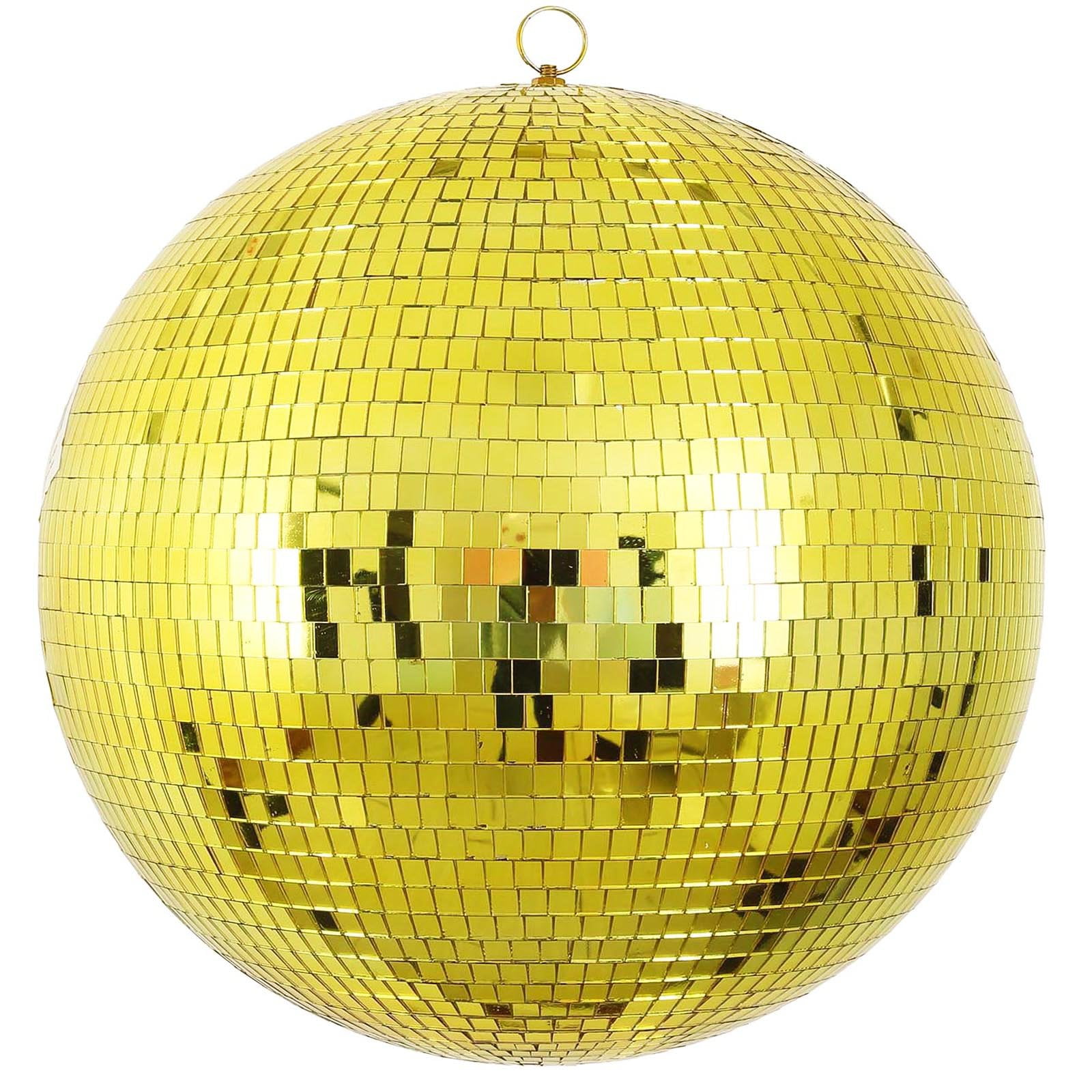 24" Groovy Glass Mirror Disco Ball Gold