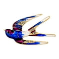 thumbnail image 1 of Broche de golondrina Zulema con pájaros de imitación púrpura, 1 of 8