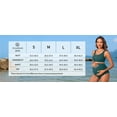 thumbnail image 3 of ATTRACO Womens Maternity Bikini Sets Scalloped Scoop Neck Tie Back Pregnancy 2 Piece Swimming Suit Ribbed High Waisted Swimsuits, 3 of 7