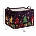 thumbnail image 4 of Christmas Storage Basket for Gifts Empty Large Christmas Storage Bins，Fabric Laundry Baskets with Handle Xmas Collapsible Organizer Boxes for Home Office Gifts Toys Books(C2-1pcs), 4 of 4