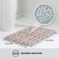 thumbnail image 6 of Bathroom Rugs Non Slip Washable - Floral Ditsy Kitchen Mats for Floor, Area Rugs for Entryway Rugs Indoor, Laundry Bathroom Room Door Rug with Rubber Backing 20x31.5in, 6 of 8