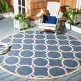 thumbnail image 2 of SAFAVIEH Indoor Outdoor CY6924-243 Courtyard Blue / Beige Rug, 2 of 10