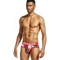 thumbnail image 4 of JOCKMAIL Men's Underwear Briefs Playful Printed briefs Ice Silk Sexy Low Waist Underwear, 4 of 9