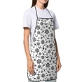 thumbnail image 4 of Pofeuu Nautical Themed Simple Anchors Print Aprons with Pockets, Cute Aprons for Kitchen, Cooking, Server, Barber, Chef Apron, 4 of 7