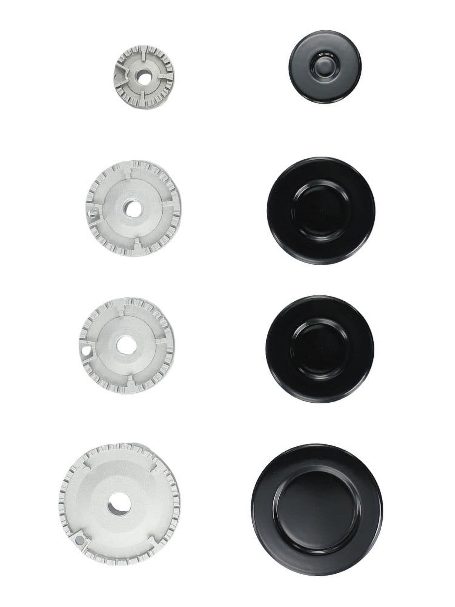 CHENGSI for Upgrade Cooker Hat Set Oven Gas Hob Burner Crown Cap Replacement Kit for Kitchen Stove Handles Lid Uniform Heat Distribution Easy Clean
