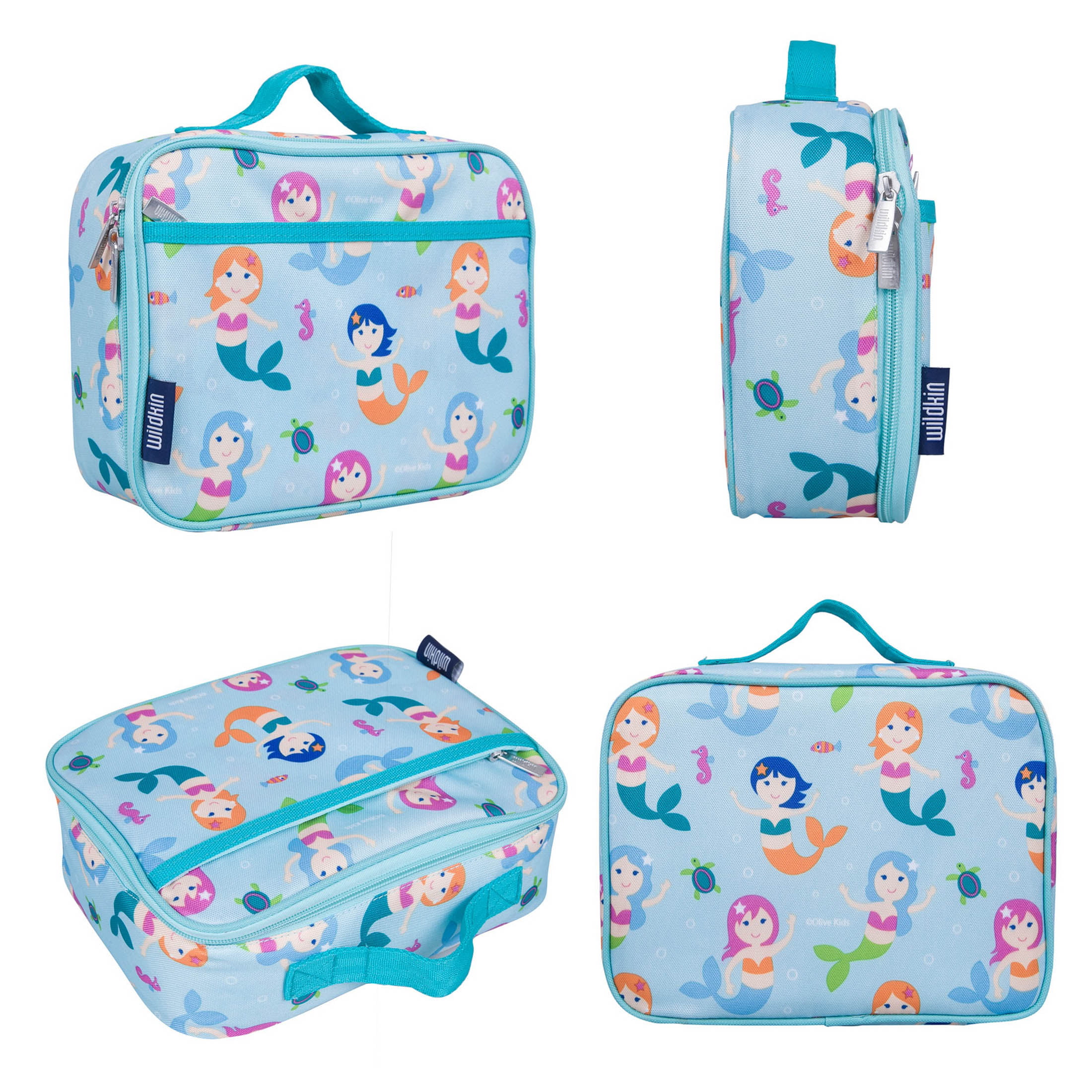 Wildkin Kids Insulated Lunch Box for Boy and Girls, BPA Free (Mermaids Blue)  - Walmart.com