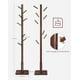 thumbnail image 4 of SONGMICS HOMEPerchero, Perchero de Madera Maciza, Perchero de Pie con 8 Ganchos para Abrigo, Sombrero, Bolso, Cartera, para Entrada, Pasillo, Ganchos y Mástil de Madera de Caucho, Dark Walnut, 4 of 5