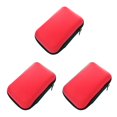 thumbnail image 2 of sweethay Bolsa de almacenamiento para auriculares Bolsillo de malla portátil Organizador de caja de cable de datos Rojo Rojo 3Conjunto, 2 of 6
