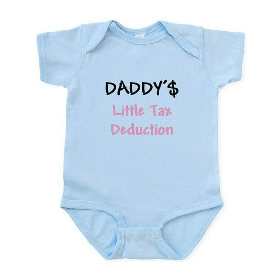 CafePress - Daddy's Little Tax Deduction Infant Bodysuit - Baby Light Bodysuit, Size Newborn - 24 Months