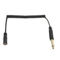 thumbnail image 1 of Sound Adapter Cable,6.35mm to 3.5mm Coiled Gold Plated Cable Coiled Adapter Cable Compact and Lightweight, 1 of 14