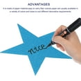 thumbnail image 3 of Uxcell 120Pcs Star Cutouts Paper Five Star Confetti Cutouts for Birthday Party Classroom Wall 5.9 inches,(Light Blue), 3 of 5