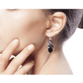 thumbnail image 4 of NOVICA Tourmalinated quartz and onyx cluster earrings, 'Heavenly Gift', 4 of 7