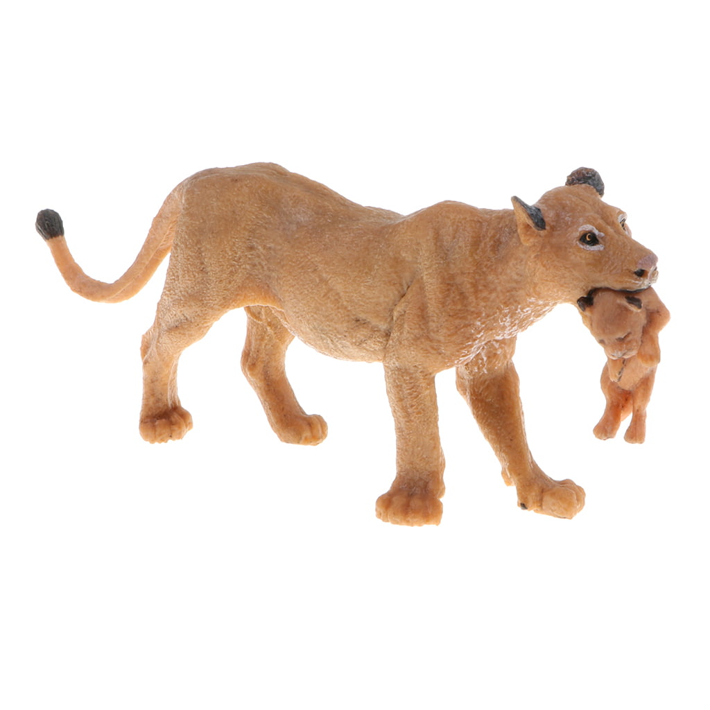 Pack of 5 Lifelike Wild Lion Lioness Family Figurine Model Set Collectibles 