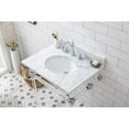 thumbnail image 6 of Water Creation Empire 30"W Single Plastic Wash Stand in Chrome & Clear, 6 of 7