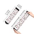 thumbnail image 4 of Fuzoiu Rose Flowers Print Adult Socks, Crew Moisture-wicking Socks, Unisex Cushion Crew Socks,Casual Sports Ankle Socks, 4 of 7