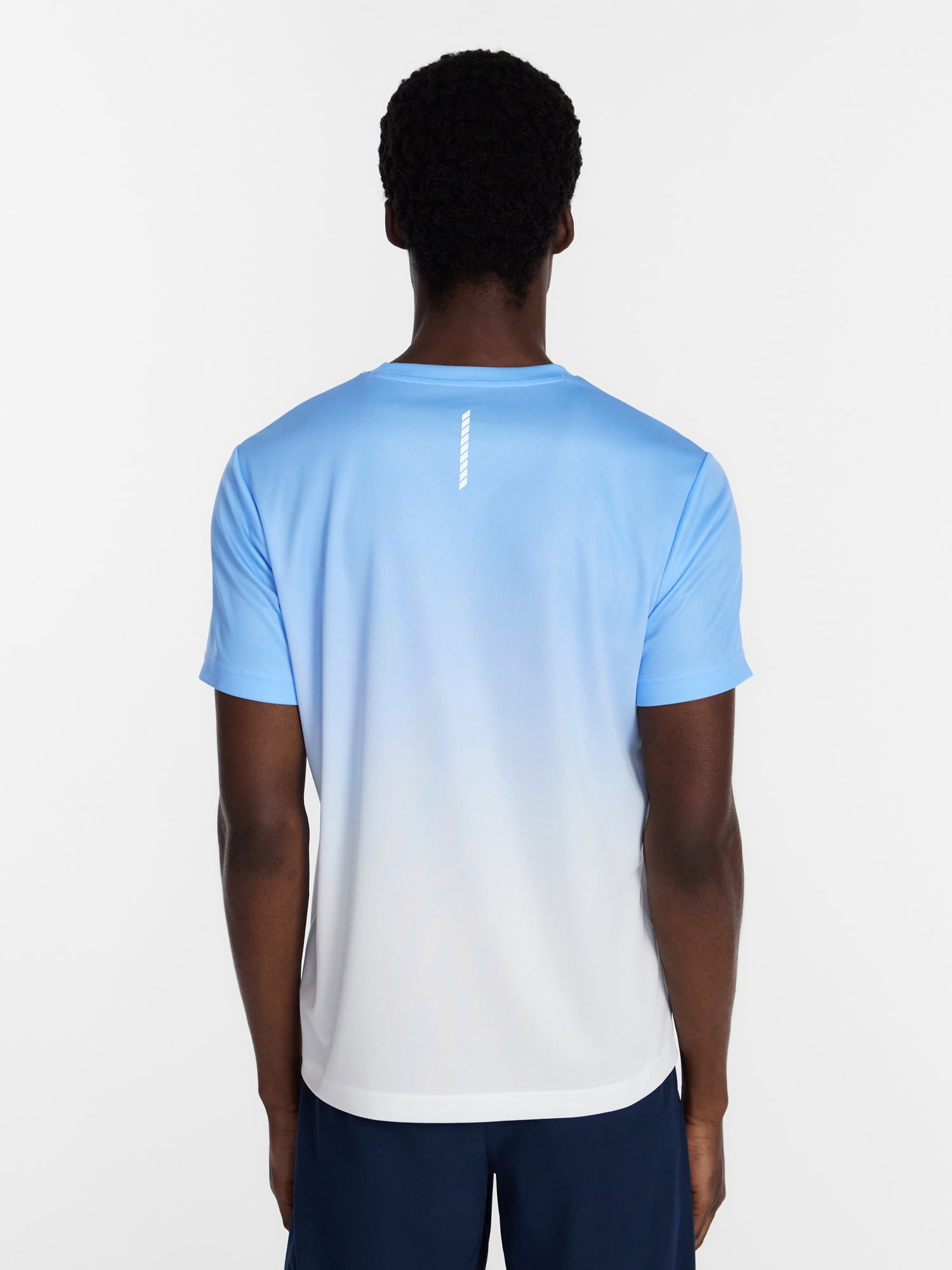 Athletic Works Men's and Big Men's Ombre Mesh Tee, Sizes XS-4XLT