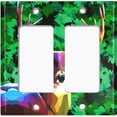 thumbnail image 6 of Metal Light Switch Plate Cover Deer Hunt Green Artistic Camouflage CMO007, 6 of 13