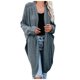 thumbnail image 1 of Moda mujer Casual cuello pico manga larga otoño suéter cárdigan blusa Tops Pompotops  qwe18467, 1 of 8