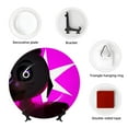 thumbnail image 5 of Lsque Five Nights At Freddy'S Pattern Ceramic Decorative Plate Decorative Plates with Display Stand Personalized Porcelain Plate Ceramic Ornaments for Wall Hanging Decoration-7in, 5 of 6