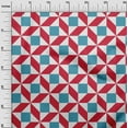 thumbnail image 2 of oneOone Polyester Lycra Fabric Triangle|Parallelogram & Square Geometric Print Fabric By The Yard 56 Inch Wide, 2 of 4