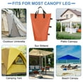 thumbnail image 7 of Uxcell Canopy Weight Sand Bags Extra Large Weights Bags Waterproof Tent Leg Sandbags Orange 18x9", 7 of 7
