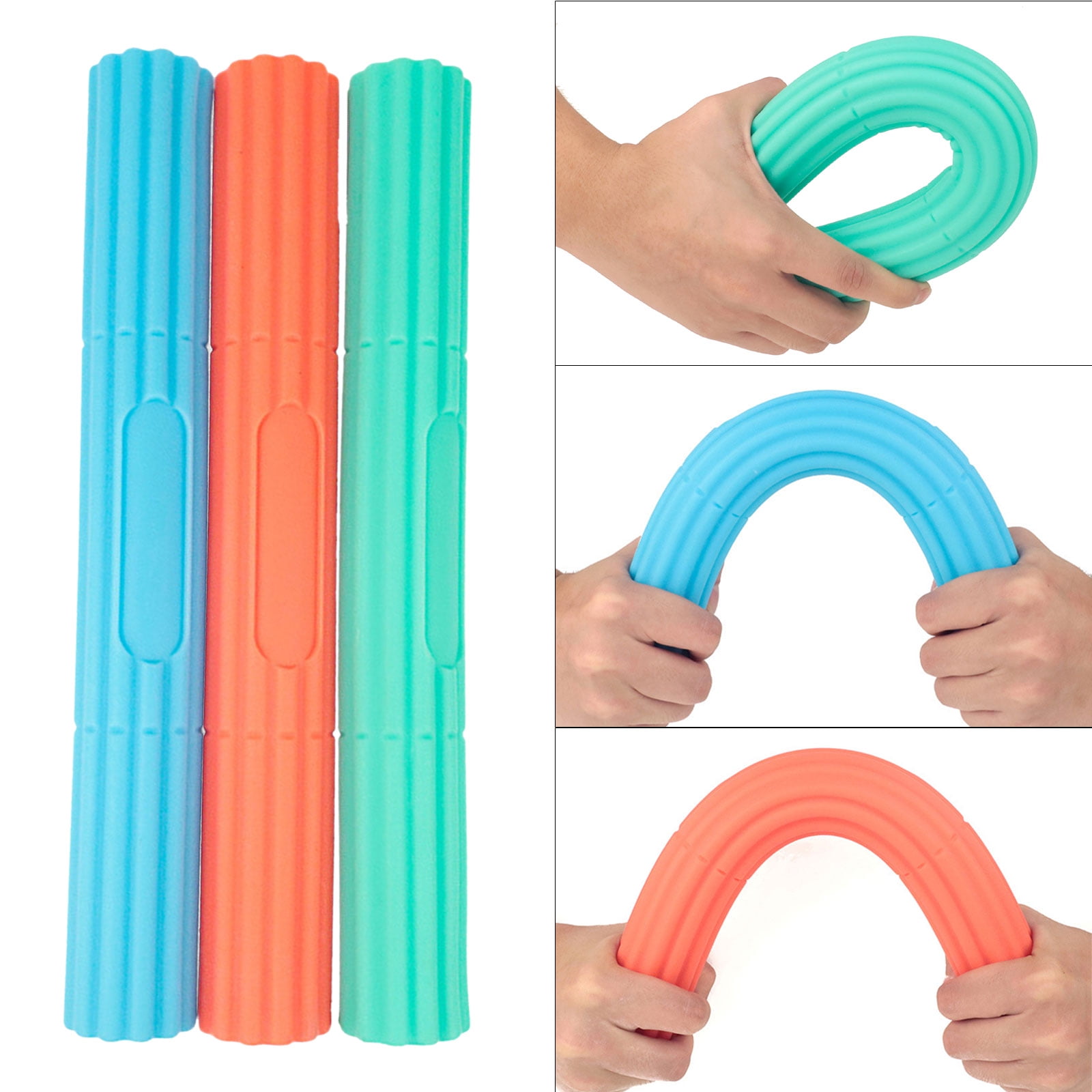 BELOWSYALER Tennis Elbow Therapies Rod Hand Grip Strength Trainer Fitness Resistance Rod Nonslip Twisting Hand Exercise Rod Enduring
