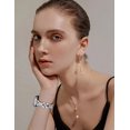 thumbnail image 5 of Wearlizer Slim Stainless Steel Watch Band Compatible with Apple Watch Bands Women Sculpted Link Bracelet Adjustable Strap for Series 11/10/9/8/7/6/5/4/3/SE/Ultra 38/40/41/42/44/45/46/49mm, 5 of 6