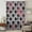 Pink, Black, White, Grey, variant on Grey Pink Geometric Sheer Curtains 45 Inches Long, Black White Boho Light Filering Curtains, Breathable Simi Curtain Privacy Drapes for Kitchen Bathroom Lightweight Small Window Treatment