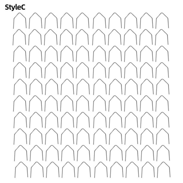 100PCS Grapas de grapadora caliente para kit de soldadura de plástico automotriz (en forma de V-0.8 mm)