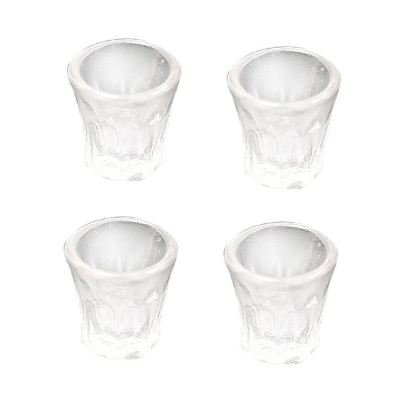 4pcs Mini vasos de chupito en forma de barril, diseño creativo para la decoración de cocinas de bares de licores