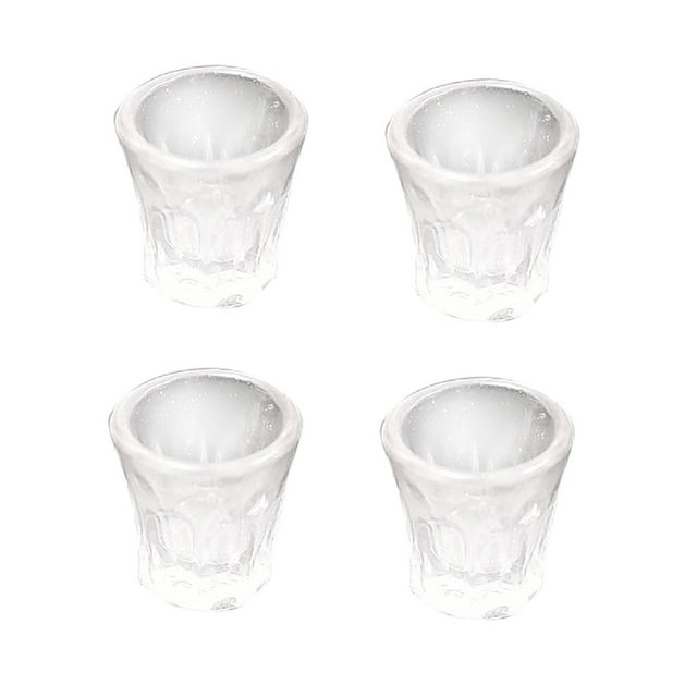 4 Pcs Mini Verres à Shot en Forme de Tonneau, Design Créatif pour Liqueur Bar Décoration de Cuisine