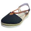 thumbnail image 5 of Njoeus Platform Wedge Sandals For Women Elastic Ankle Strap Espadrilles Closed Toe Sandals, 5 of 5