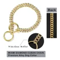thumbnail image 2 of Collar De Perro Con Cadena Dorada, Cadena Para Perros, Colla, 2 of 7