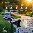 thumbnail image 2 of Focos solares XTGTP, 21 LED, IP67, impermeables, paquete de 2, 2 of 8