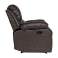 thumbnail image 2 of Lexicon Cranley Traditional Faux Leather Reclining Chair in Brown, 2 of 5