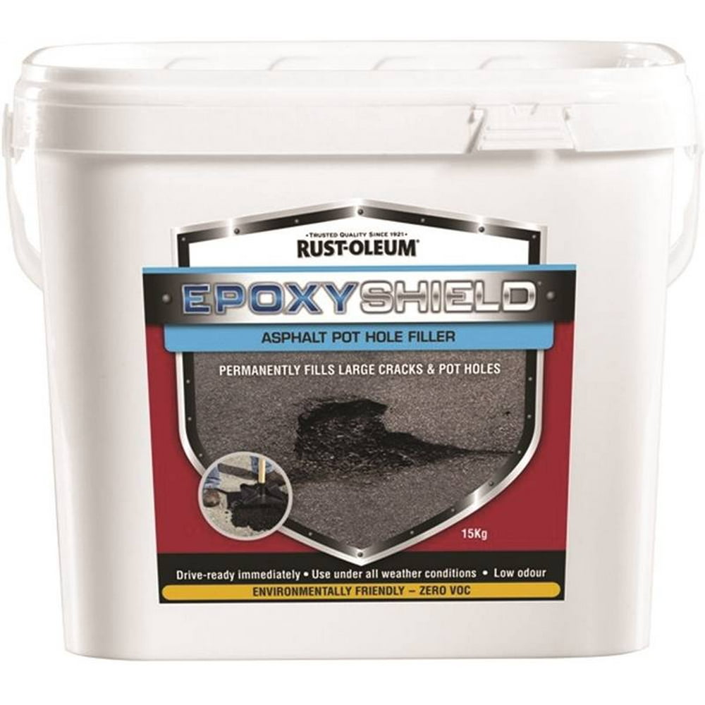 RUST-OLEUM 257893 Asphalt Pothole Filler, Black, 15 kg - Walmart.com - Walmart.com