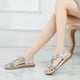thumbnail image 5 of Sandalias Casuales Verano para La Playa Zapatos Flores Bohemias Con Diamantes Imitación Mujer, 5 of 9